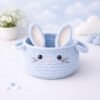 il_fullxfull.7733705755_scz6.jpg Bunny Basket Crochet Pattern PDF, Amigurumi Rabbit Storage, Baby Nursery Decor, Beginner Crochet