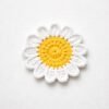 Daisy Flower Coaster Crochet Pattern, Beginner Floral Tutorial (PDF Download)