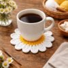 Daisy Flower Coaster Crochet Pattern, Beginner Floral Tutorial (PDF Download)