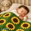 il_fullxfull.7821040136_gsqm.jpg Sunflower Crochet Granny Square Pattern | Beginner Blanket Motif (PDF Download)