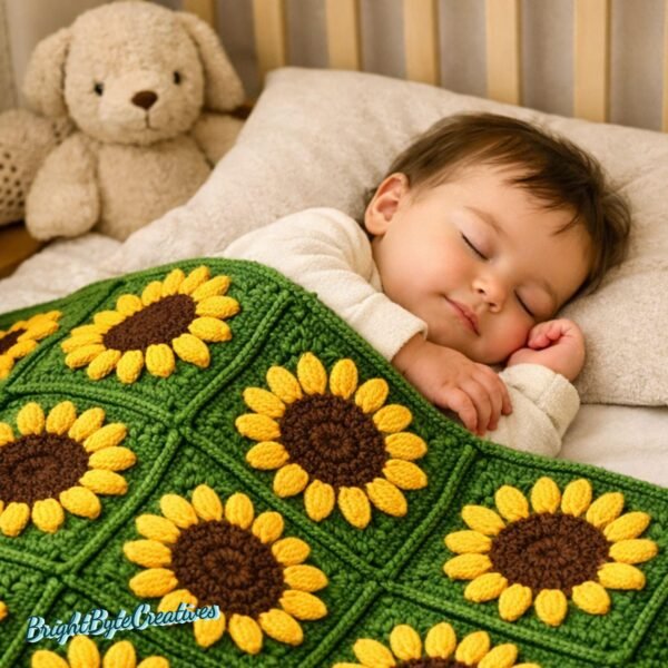 il_fullxfull.7821040136_gsqm.jpg Sunflower Crochet Granny Square Pattern | Beginner Blanket Motif (PDF Download)