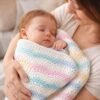 Chevron Pastel Baby Blanket Crochet Pattern | Easy Ripple Blanket | Beginner Friendly | Step-by-Step PDF