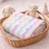 Chevron Pastel Baby Blanket Crochet Pattern | Easy Ripple Blanket | Beginner Friendly | Step-by-Step PDF