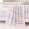 Chevron Pastel Baby Blanket Crochet Pattern | Easy Ripple Blanket | Beginner Friendly | Step-by-Step PDF