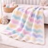 Chevron Pastel Baby Blanket Crochet Pattern | Easy Ripple Blanket | Beginner Friendly | Step-by-Step PDF