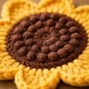 il_fullxfull.7830486288_3iw6.jpg Crochet Sunflower Coaster Pattern PDF, Flower Coaster Tutorial Difficulty: Easy / Intermediate