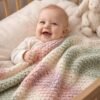 One Skein Crochet Blanket Pattern | Beginner Friendly  | Easy Baby Pattern | Modern Throw PDF