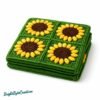 il_fullxfull.7868988981_40e2.jpg Sunflower Crochet Granny Square Pattern | Beginner Blanket Motif (PDF Download)