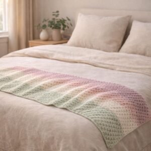 One Skein Crochet Blanket Pattern | Beginner Friendly  | Easy Baby Pattern | Modern Throw PDF