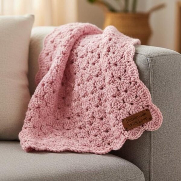 il_fullxfull.7913998312_j0gd.jpg 2 Crochet Baby Blanket Patterns Bundle | Beginner Friendly | Shell Stitch + one skein | PDF Download