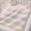 il_fullxfull.7928118862_fi7p.jpg Waffle Stitch Baby Blanket Crochet Pattern, Multi Color, Easy Textured, Beginner Friendly PDF