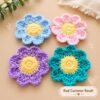 Easy Flower Coaster Crochet Pattern PDF | Beginner Daisy Coaster | Instant Download