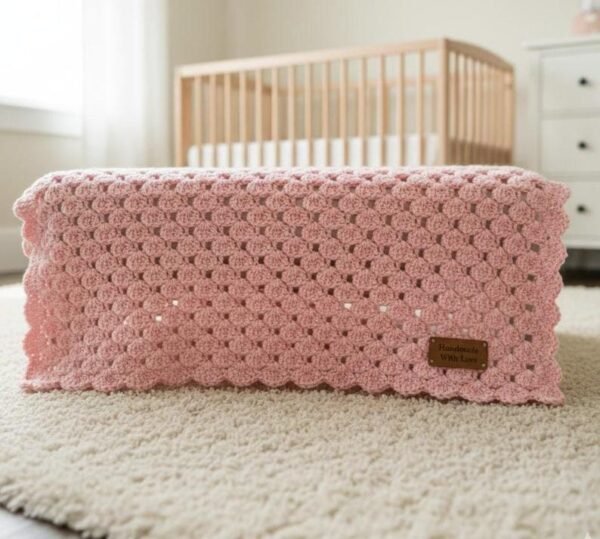 il_fullxfull.7961949887_t1g0.jpg 2 Crochet Baby Blanket Patterns Bundle | Beginner Friendly | Shell Stitch + one skein | PDF Download