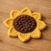 Flower & Sunflower Coaster Crochet Pattern Bundle, 2-in-1 PDF, Beginner Friendly, Instant Download