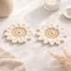 Crochet Flower Coaster Pattern, Daisy Coaster, 2 Petal Styles (PDF)