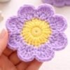 Easy Flower Coaster Crochet Pattern PDF | Beginner Daisy Coaster | Instant Download