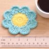 Easy Flower Coaster Crochet Pattern PDF | Beginner Daisy Coaster | Instant Download