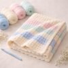 il_fullxfull.7976073491_e4x0.jpg Waffle Stitch Baby Blanket Crochet Pattern, Multi Color, Easy Textured, Beginner Friendly PDF