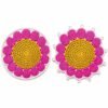 Crochet Flower Coaster Pattern | 2 Edge Options (Simple Round + Picot Edge) | Beginner Friendly  | PDF