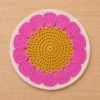 Crochet Flower Coaster Pattern | 2 Edge Options (Simple Round + Picot Edge) | Beginner Friendly  | PDF