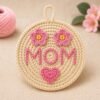 Beginner Crochet Mom Decor Pattern | Floral Wall Hanging (PDF Download)