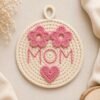 Beginner Crochet Mom Decor Pattern | Floral Wall Hanging (PDF Download)