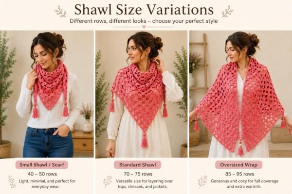 Easy Breeze Crochet Shawl Pattern | Beginner C2C Triangle Wrap | Instant Download PDF