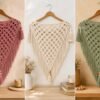 Easy Breeze Crochet Shawl Pattern | Beginner C2C Triangle Wrap | Instant Download PDF
