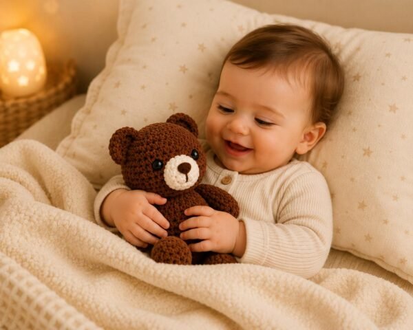 Mini Velvet Bear Crochet Pattern | Easy Amigurumi Teddy PDF (Digital Download)