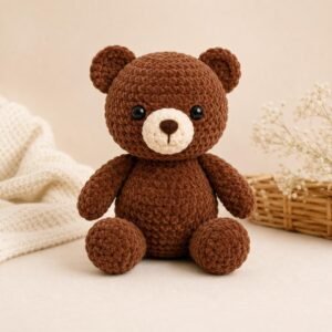 Mini Velvet Bear Crochet Pattern | Easy Amigurumi Teddy PDF (Digital Download)