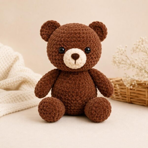 Mini Velvet Bear Crochet Pattern | Easy Amigurumi Teddy PDF (Digital Download)