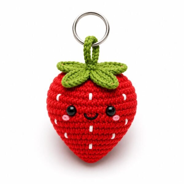 il_fullxfull.8007375216_7hxv.jpg Amigurumi Fruit Keychain PDF, Kawaii Bag Charm Tutorial, Beginner DIY Gift Project, Easy Handmade