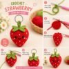 il_fullxfull.8007375274_qx16.jpg Amigurumi Fruit Keychain PDF, Kawaii Bag Charm Tutorial, Beginner DIY Gift Project, Easy Handmade