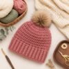 il_fullxfull.8007395036_p34m.jpg Easy Crochet Beanie Pattern PDF, Beginner, Ribbed Brim Beanie, Instant Download