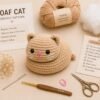 Loaf Cat Crochet Pattern PDF, Beginner Amigurumi Tutorial (Digital Download)