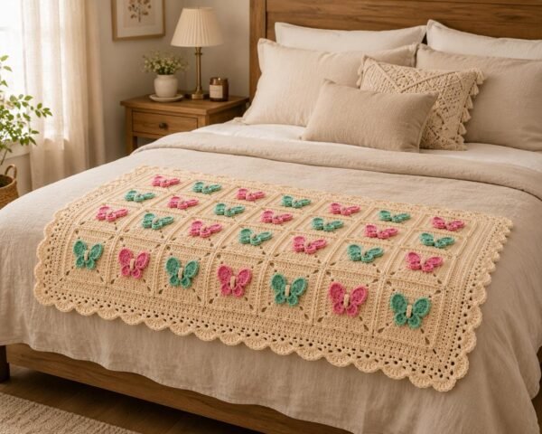 il_fullxfull.8014202670_pbco.jpg Butterfly Blanket Crochet Pattern PDF | 3D Granny Square | Baby Girl Blanket | Instant Download