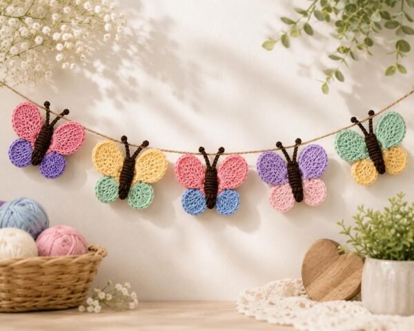 il_fullxfull.8014766310_1hy1.jpg Butterfly Appliqué Crochet Pattern PDF | Beginner Keychain Bag Charm Pattern