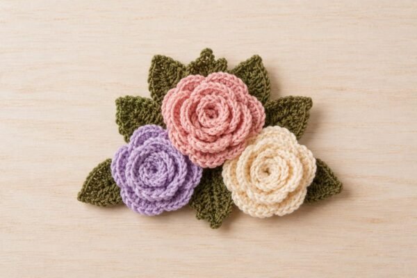il_fullxfull.8033188740_nb30.jpg Crochet Rose Flower Pattern PDF | Beginner Friendly | Rose Decoration | Instant Download