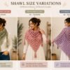 Easy Breeze Crochet Shawl Pattern | Beginner C2C Triangle Wrap | Instant Download PDF