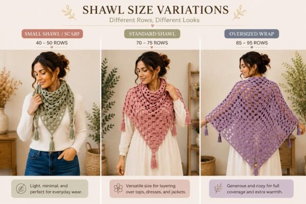 Easy Breeze Crochet Shawl Pattern | Beginner C2C Triangle Wrap | Instant Download PDF