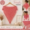 Easy Breeze Crochet Shawl Pattern | Beginner C2C Triangle Wrap | Instant Download PDF