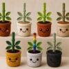 Amigurumi Plant Crochet Pattern PDF | Interactive Pull & Grow Pot Plant For Beginners