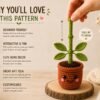 Amigurumi Plant Crochet Pattern PDF | Interactive Pull & Grow Pot Plant For Beginners