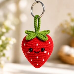 Amigurumi Fruit Keychain PDF, Kawaii Bag Charm Tutorial, Beginner DIY Gift Project, Easy Handmade