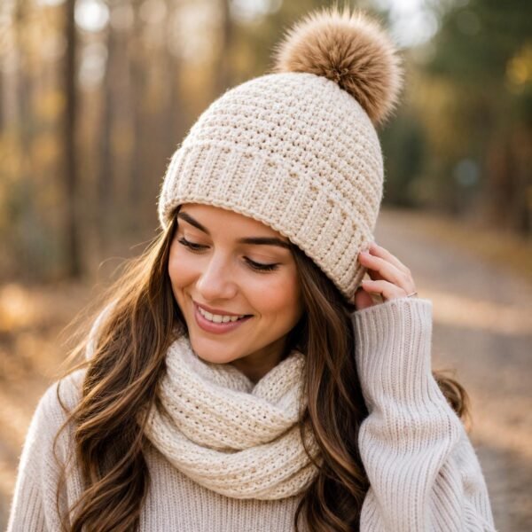 il_fullxfull.8055309183_9zvc.jpg Easy Crochet Beanie Pattern PDF, Beginner, Ribbed Brim Beanie, Instant Download