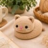 Loaf Cat Crochet Pattern PDF, Beginner Amigurumi Tutorial (Digital Download)