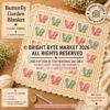 il_fullxfull.8062114087_5at4.jpg Butterfly Blanket Crochet Pattern PDF | 3D Granny Square | Baby Girl Blanket | Instant Download
