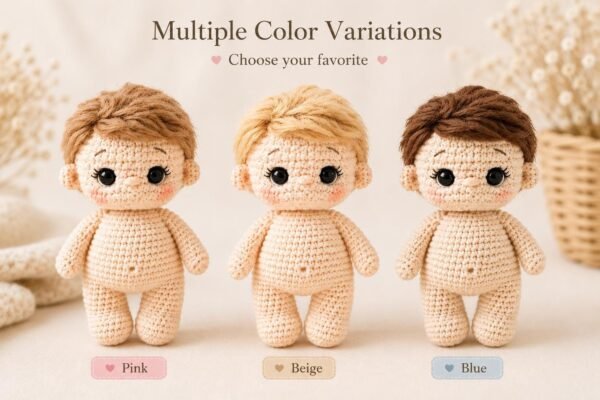 il_fullxfull.8077668588_i70v.jpg Crochet Baby Doll Pattern, Amigurumi Doll, Cocoon, Bunny Toy, Blanket (PDF Download)