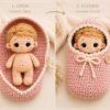 il_fullxfull.8077668742_td7j.jpg Crochet Baby Doll Pattern, Amigurumi Doll, Cocoon, Bunny Toy, Blanket (PDF Download)