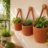 il_fullxfull.8077744260_7u00.jpg Crochet Hanging Basket Pattern Set, 3 Sizes, Farmhouse Decor (PDF Download)